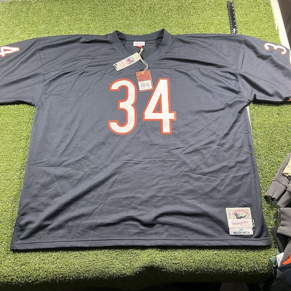 NWT Chicago Bears Walter Payton #34 Authentic Retro 1985 NFL Football Jersey 5XL